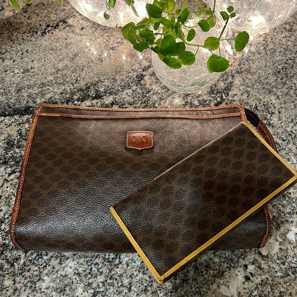 Celine Macadam Triomphe Clutch & Wallet - Picture 1 of 16